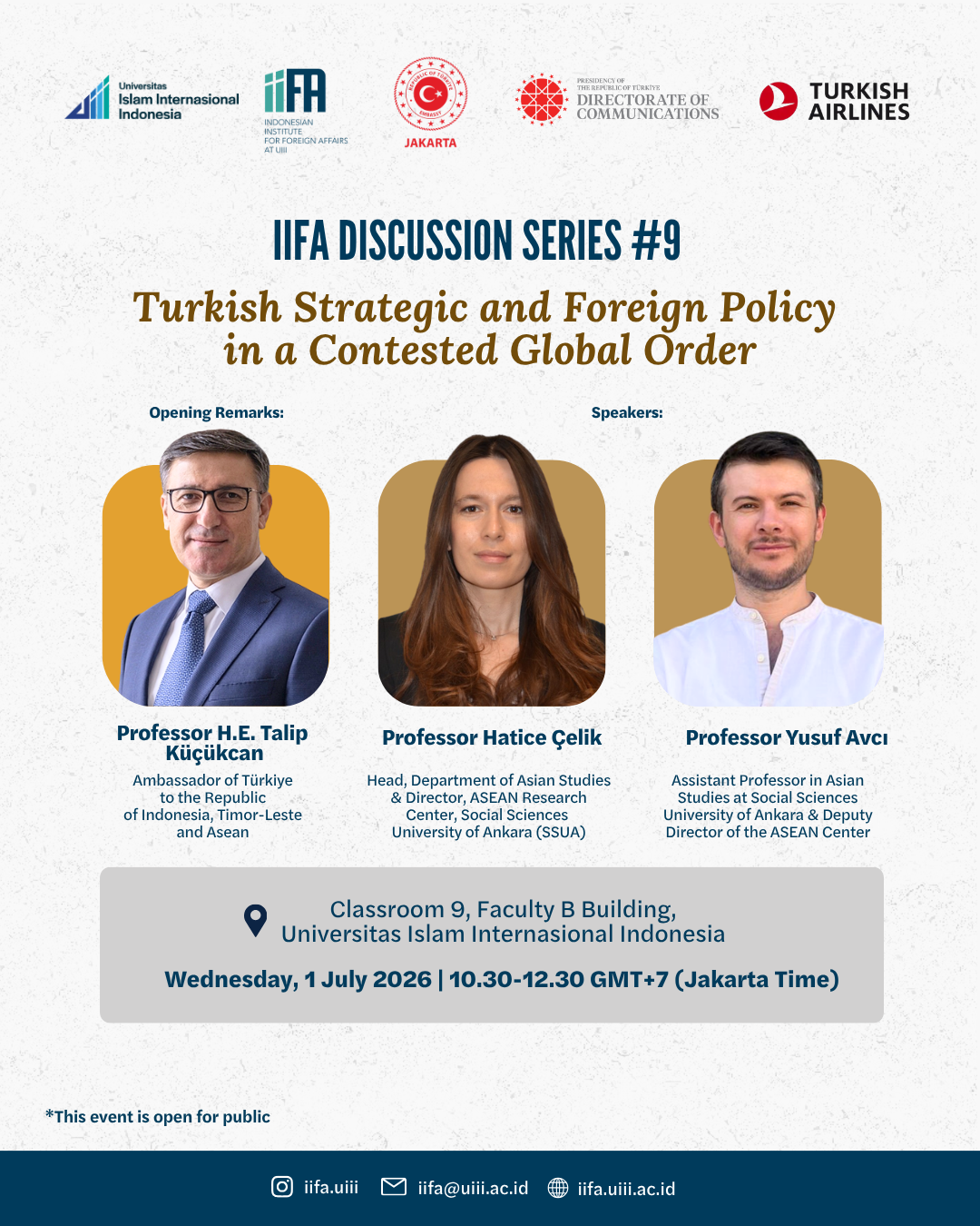 IIFA Discussion Series #9: Turkish Strategic and Foreign Policy  in a Contested Global Order